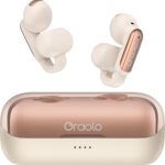 Oraolo Bluetooth Earbuds, Crystal Clear Call, USB-C Charging, Bluetooth 6.0 Open Earphones with ENC, IPX5 Waterproof Wireless Clip-on Earbud, Gift for Christmas Man/Women