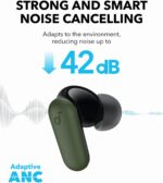 Soundcore P30i by Anker Noise Cancelling Earbuds, Strong and Smart Noise Cancelling, Powerful Bass, 45H Playtime, 2-in-1 Case and Phone Stand, IP54, Wireless Earbuds, Bluetooth 5.4 (Green) - Image 3