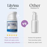 LilyAna Naturals Anti Aging Retinol Face Cream for Women – Wrinkle & Neck Cream for Firming, Retinol Moisturizer for Face with Hyaluronic Acid, Hydrating Night Cream for Fine Lines, Collagen Boost - Image 5