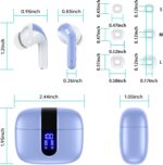 TAGRY Bluetooth Headphones True Wireless Earbuds 60H Playback LED Power Display Earphones with Wireless Charging Case IPX5 Waterproof in-Ear Ear buds with Mic for TV Smart Phone Laptop Computer Sports - Image 8