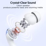 TAGRY Bluetooth Headphones True Wireless Earbuds 60H Playback LED Power Display Earphones with Wireless Charging Case IPX5 Waterproof in-Ear Ear buds with Mic for TV Smart Phone Laptop Computer Sports - Image 6