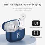 Wireless Earbuds, Bluetooth 5.4 Headphones in Ear with HiFi Stereo Deep Bass, 4 ENC Noise Cancelling Mic Wireless Earphones 40H, in-Ear Earbud Bluetooth Dual LED Display IP7 Waterproof, Dark Blue - Image 3