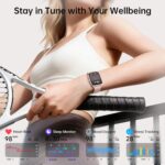 Smart Watches for Women with Alexa & Bluetooth Call,1.85" HD Screen Fitness Tracker,30-Day Battery, Heart Rate/Sleep/SpO2 Monitor,100+ Sports Modes,2ATM Waterproof Smartwatch for Android iPhone(Pink) - Image 3