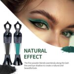 Powder Eyeliner, Multi-Use Eyeliner Powder Long-Wearing & Smudge-Proof Intense Color Easy To Apply, Gentle & Skin-Friendly Formula, Smoothly Outlines The Eye-Liner For Women, #01 Black - Image 7