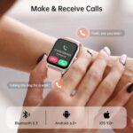 Smart Watches for Women with Alexa & Bluetooth Call,1.85" HD Screen Fitness Tracker,30-Day Battery, Heart Rate/Sleep/SpO2 Monitor,100+ Sports Modes,2ATM Waterproof Smartwatch for Android iPhone(Pink) - Image 5