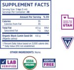 ZHOU Organic Black Seed Oil - Black Cumin Seed Oil Cold Pressed, Nigella Sativa, Pure Unrefined Blackseed Liquid, Premium Supplement for Health with Thymoquinone, Omega 3 6 9-8 Fl Oz (Pack of 2) - Image 2