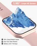 TOOBUR Smart Watch for Women Alexa Built-in, 1.95" Fitness Tracker with Answer/Make Calls, IP68 Waterproof/Heart Rate/Sleep Tracker/100 Sport Modes, Fitness Watch Compatible Android iOS - Image 4