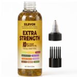 Herbal Hair Growth Oil – Extra Strength Natural Rosemary + Fenugreek Infused Blend with 10 Plant Oils for Stronger, Fuller-Looking Hair & Nourished Scalp | Vegan & Pure | 3.38 fl oz - Image 8