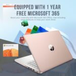 HP Stream 14" HD BrightView Laptop, Intel Processor N150, 16GB RAM, 416GB Storage (128GB eMMC + 288GB Docking Station Set), Intel UHD Graphics, 720p Camera, Wi-Fi, 1 Year Office 365, Win 11 S, Gold - Image 5