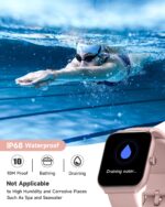 TOOBUR Smart Watch for Women Alexa Built-in, 1.95" Fitness Tracker with Answer/Make Calls, IP68 Waterproof/Heart Rate/Sleep Tracker/100 Sport Modes, Fitness Watch Compatible Android iOS - Image 7