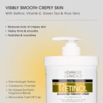 Advanced Clinicals Retinol Body Lotion & Face Moisturizer | Visible Anti Aging Skin Care Retinol Body Cream For Women & Men Targets Look Of Fine Lines, Wrinkles, & Crepe Looking Dry Skin, 16 Ounce - Image 2