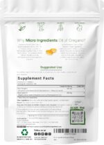 Micro Ingredients Oil of Oregano Softgels, 300 Count | 2 in 1 Formulated with Black Seed Oil, 4X Strength Carvacrol & Thymoquinone | Plant Based, Non-GMO, & Immune Support - Image 4
