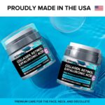 SimplyVital Collagen, Retinol & Hyaluronic Acid Cream - Anti-Aging Face Moisturizer for Face, Firming Skin Care Neck & Décolleté - Made in USA, Daily Moisturizer Face Cream Day & Night - 1.7 fl.oz. - Image 4