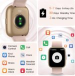 Smart Watch with Alexa Built-in, 1.83" HD Touchscreen Fitness Tracker with Bluetooth Calling, Fitness Watch with Heart Rate/Sleep Monitor/120+ Sports, IP68 Waterproof Smartwatch for Android iOS, Pink - Image 7