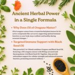 Micro Ingredients Oil of Oregano Softgels, 300 Count | 2 in 1 Formulated with Black Seed Oil, 4X Strength Carvacrol & Thymoquinone | Plant Based, Non-GMO, & Immune Support - Image 5