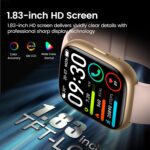 Smart Watch with Alexa Built-in, 1.83" HD Touchscreen Fitness Tracker with Bluetooth Calling, Fitness Watch with Heart Rate/Sleep Monitor/120+ Sports, IP68 Waterproof Smartwatch for Android iOS, Pink - Image 2