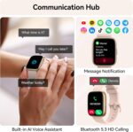 Smart Watch with Alexa Built-in, 1.83" HD Touchscreen Fitness Tracker with Bluetooth Calling, Fitness Watch with Heart Rate/Sleep Monitor/120+ Sports, IP68 Waterproof Smartwatch for Android iOS, Pink - Image 3