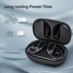 Wireless Earbuds, Bluetooth 5.4 Headphones, True Wireless Stereo Sound Earphones with Noise Cancelling Mic, Fast Charging, IPX7 Waterproof, Comfort Fit Ear Buds for Sports/Workouts/Travel (Deep Black) - Image 3
