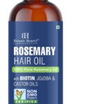 Botanic Hearth Hair Oil for Hair Growth | Rosemary Oil for Hair Growth with Biotin, Castor & Jojoba | Hair Relaxers & Dry Scalp Treatment | Color Safe | All Hair Types | 4 Fl Oz