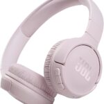 JBL Tune 510BT - Bluetooth headphones with up to 40 hours battery, microphone for call, foldable and comfortable, Android and iOs compatible (Rose)
