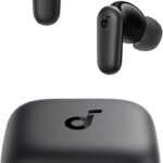 Soundcore P30i by Anker Noise Cancelling Earbuds, Strong and Smart Noise Cancelling, Powerful Bass, 45H Playtime, 2-in-1 Case and Phone Stand, IP54, Wireless Earbuds, Bluetooth 5.4 (Black)
