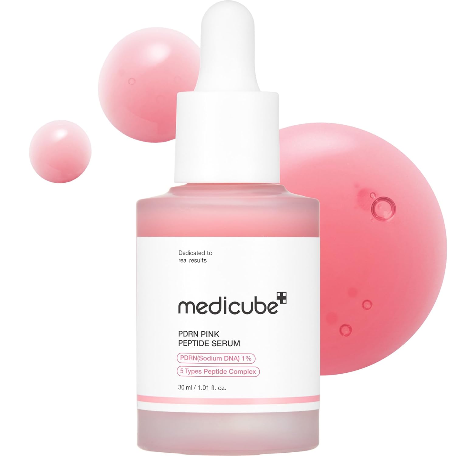 615DOoCI6xL._SL1500_.jpg medicube PDRN Pink Peptide Serum with Salmon DNA | Pink Glow Serum with Peptides & Niacinamide for Hydration & Firm-Looking Skin | Uneven Tone Care | Korean Skincare, 1.01 fl. Oz - Image 1