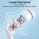 TAGRY Bluetooth Headphones True Wireless Earbuds 60H Playback LED Power Display Earphones with Wireless Charging Case IPX5 Waterproof in-Ear Ear buds with Mic for TV Smart Phone Laptop Computer Sports - Image 6