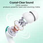 TAGRY Bluetooth Headphones True Wireless Earbuds 60H Playback LED Power Display Earphones with Wireless Charging Case IPX5 Waterproof in-Ear Ear buds with Mic for TV Smart Phone Laptop Computer Sports - Image 6