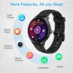 YMZ Smart Watch for Men Women, 1.27" HD Touchscreen Fitness Tracker, Bluetooth Calling, 100+ Sports Modes, Sleep Monitor, IP68 Waterproof, Compatible with Android & iOS - Image 7