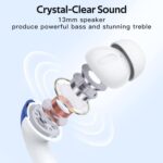 TAGRY Bluetooth Headphones True Wireless Earbuds 60H Playback LED Power Display Earphones with Wireless Charging Case IPX5 Waterproof in-Ear Ear buds with Mic for TV Smart Phone Laptop Computer Sports - Image 6