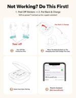 True Wireless Earbuds Bluetooth Headphones: Ultra-Lightweight Bluetooth Earbuds for All-Day Comfort, Waterproof TWS Ear Buds with Mic, 25H Playtime, Earphones for iOS/Android, Work, Commute, Study - Image 5