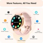 Smart Watch for Women, Answer/Make Call, 1.32'' AMOLED Ultra-Clear Screen Fitness Tracker with Heart Rate/Sleep/SpO2 Monitor, Smartwatch for iPhone/Samsung/Android, 110+ Sport Modes, 3ATM Waterproof - Image 8