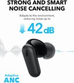 Soundcore P30i by Anker Noise Cancelling Earbuds, Strong and Smart Noise Cancelling, Powerful Bass, 45H Playtime, 2-in-1 Case and Phone Stand, IP54, Wireless Earbuds, Bluetooth 5.4 (Black) - Image 3
