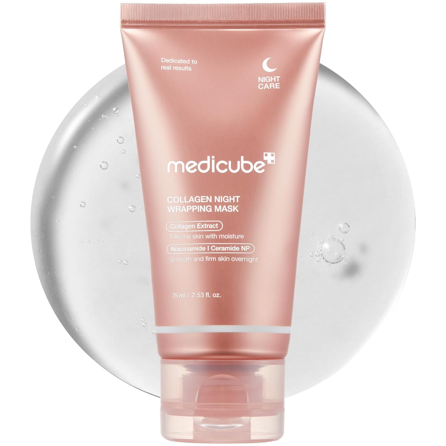 61occWCJN-L._SL1500_.jpg medicube Wrapping Mask Collagen Overnight Peel Off Facial Mask | Elasticity & Hydration Care, Reduces Sagging & Dullness | Hydrolyzed Collagen For Glowing Skin | Korean Skin Care, 2.53 fl.oz - Image 1