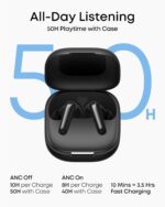 Soundcore P31i by Anker, Real-Time Adaptive Noise Cancelling, Hi-Res Sound, Translation Earbuds, 50H Playtime, Wireless Earbuds, Bluetooth Earphones, Spatial Audio, Fast Charging, IP55 (Black) - Image 5