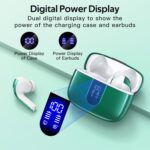 TAGRY Bluetooth Headphones True Wireless Earbuds 60H Playback LED Power Display Earphones with Wireless Charging Case IPX5 Waterproof in-Ear Ear buds with Mic for TV Smart Phone Laptop Computer Sports - Image 2