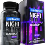 stripfast5000 Weight Management Support + Relaxation Capsules, Stimulant-Free for Women & Men, Night Bullets Blackout