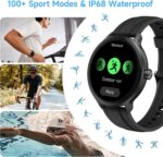YMZ Smart Watch for Men Women, 1.27" HD Touchscreen Fitness Tracker, Bluetooth Calling, 100+ Sports Modes, Sleep Monitor, IP68 Waterproof, Compatible with Android & iOS - Image 4