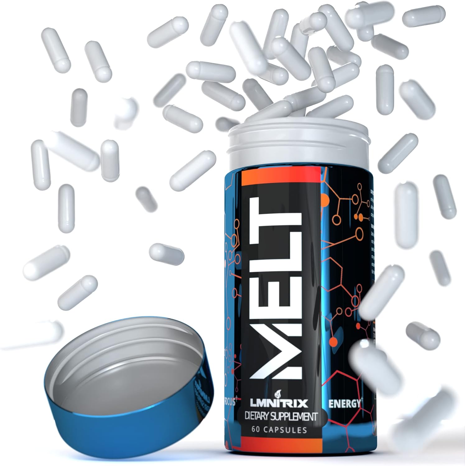 719c6I1u4FL._AC_SL1500_.jpg MELT EXT - Extreme Thermogenic Fat Burner - Powerful Weight Loss Aid, Stronger Than Most Diet Pills - True Plateau Destroyer - Lose Weight Fast for Men and Women - Real Results - 60 caps - Image 1