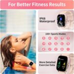 YMZ Smart Watch for Men Women, IP68 Waterproof, Bluetooth Calling, Fitness Tracker, Sleep Monitoring, 1.85'' DIY Dial, AI Built-in, 7 Days Battery, Compatible with Android & iOS - Image 7