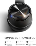 Picun B8 Bluetooth Headphones, 120H Playtime Headphone Wireless Bluetooth with 3 EQ Modes, Low Latency, Hands-Free Calls, Over Ear Headphones for Travel Home Office Cellphone PC Black - Image 7