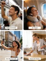 True Wireless Earbuds Bluetooth Headphones: Ultra-Lightweight Bluetooth Earbuds for All-Day Comfort, Waterproof TWS Ear Buds with Mic, 25H Playtime, Earphones for iOS/Android, Work, Commute, Study - Image 9