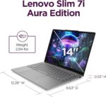Lenovo Slim 7i Aura Edition - 2025 - Copilot+ PC - Core Ultra 7 Processor 256V - 14" WUXGA OLED Display - 16 GB Memory - 1 TB Storage - Luna Grey - Image 10