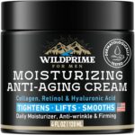 Men's Face Moisturizer Cream - Anti Aging & Wrinkle - Men's Shave Lotion - Made in USA - Collagen, Hyaluronic Acid, Vitamins E & A, Avocado Oil - Age Facial Skin Care, Day & Night Moisturizing, 4 oz
