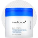 medicube Toner Pads Zero Pore Pad 2.0 | Dual-Textured Facial Pad for Exfoliation and Pore Care with 4.5% AHA Lactic Acid, 0.45% BHA Salicylic Acid | Ideal for All, Korean Skin Care, 70 Pads (1 Pack)