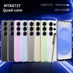 S25Ultra Unlocked Smartphone, Android 12.0 Mobile Phones 6.6'' HD+ Screen, 4GB RAM 32GB ROM/256GB SD, 4G Dual SIM Dual Camera, Face ID+WiFi+BT+FM+GPS+OTG (Black) - Image 7