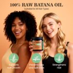 Batana Oil for Hair Growth Dr Sebi, 100% Raw Organic Batana Hair Mask from Honduras, Wild Growth Hair Oil, Scalp Oil Promotes Hair Thickness, Prevents Loss for Men & Women, 4.06 fl oz - Image 4