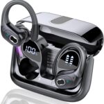 Wireless Earbuds 75hrs Bluetooth 5.4 Headphone Sport, 2026 Bluetooth Earbuds Stereo Deep Bass Over Ear Bud with Earhooks, ENC Noise Cancelling Mic, IPX7 Waterproof Earphone for Gym/Running/Workout