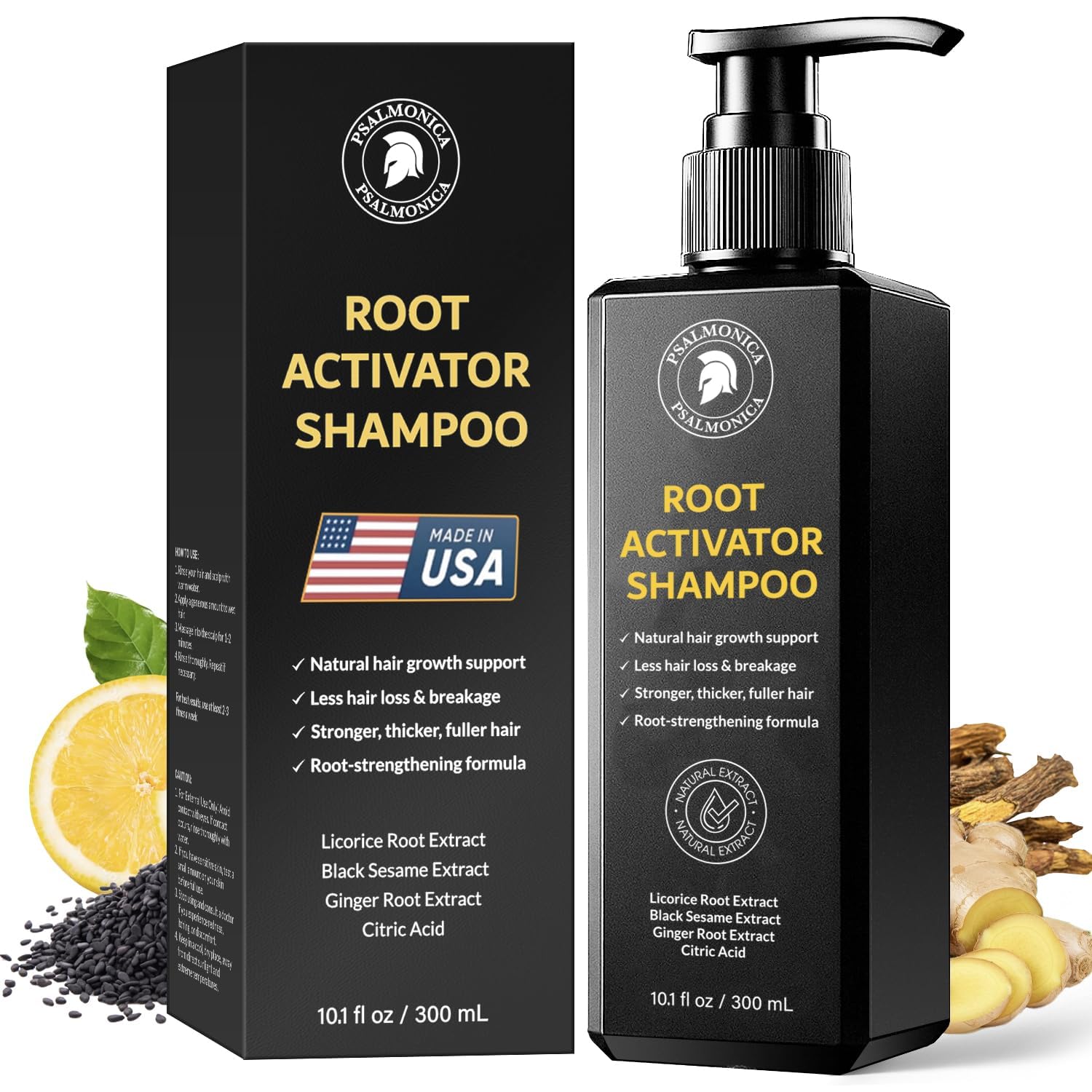 71Q9NPM8rsL._SL1500_.jpg Root Activator Shampoo for Men: Made In USA - Hair Growth Shampoo for Hair Loss and Thinning Hair - Hair Loss RegrowthTreatments for Women Men (Refreshing Scent) - Image 1