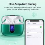 TAGRY Bluetooth Headphones True Wireless Earbuds 60H Playback LED Power Display Earphones with Wireless Charging Case IPX5 Waterproof in-Ear Ear buds with Mic for TV Smart Phone Laptop Computer Sports - Image 5